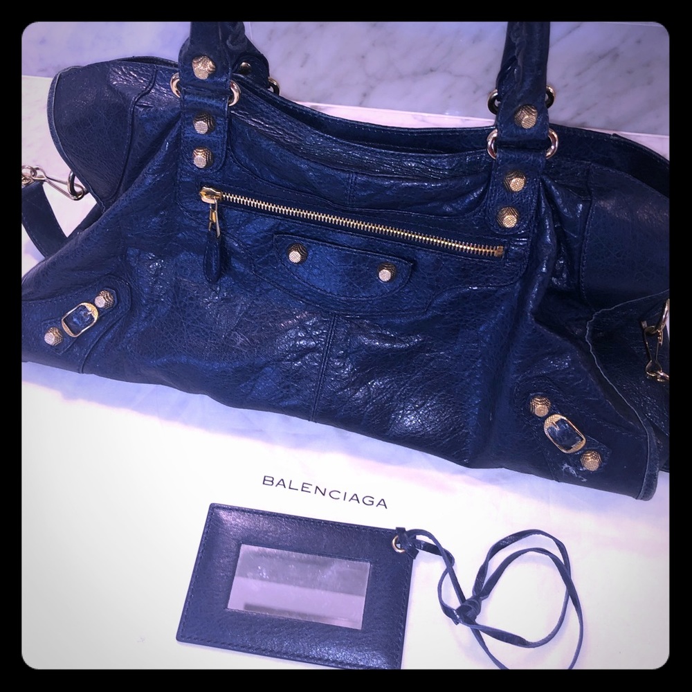 Balenciaga Navy bag